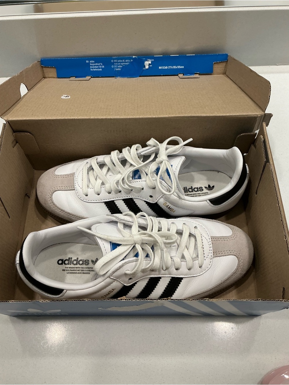 adidas Men’s Samba Sneakers - White, Black, Gray